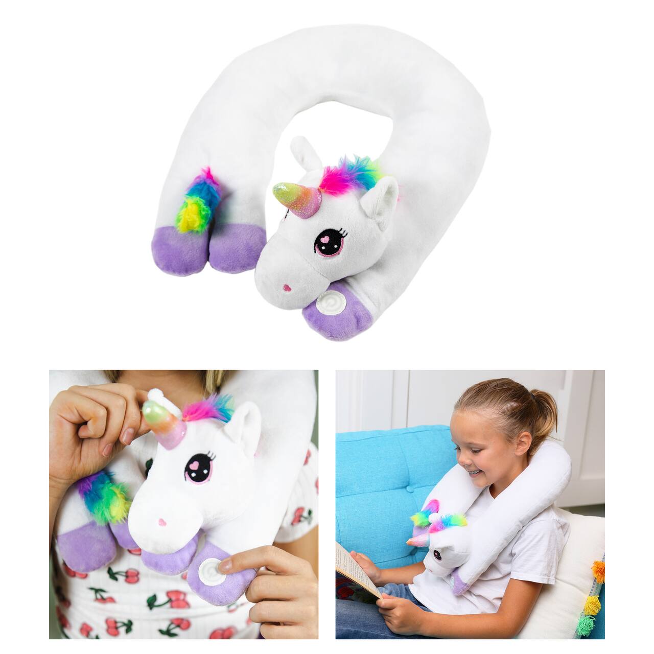 Bouncyband® Unicorn Sensory Vibrating Neck Pillow